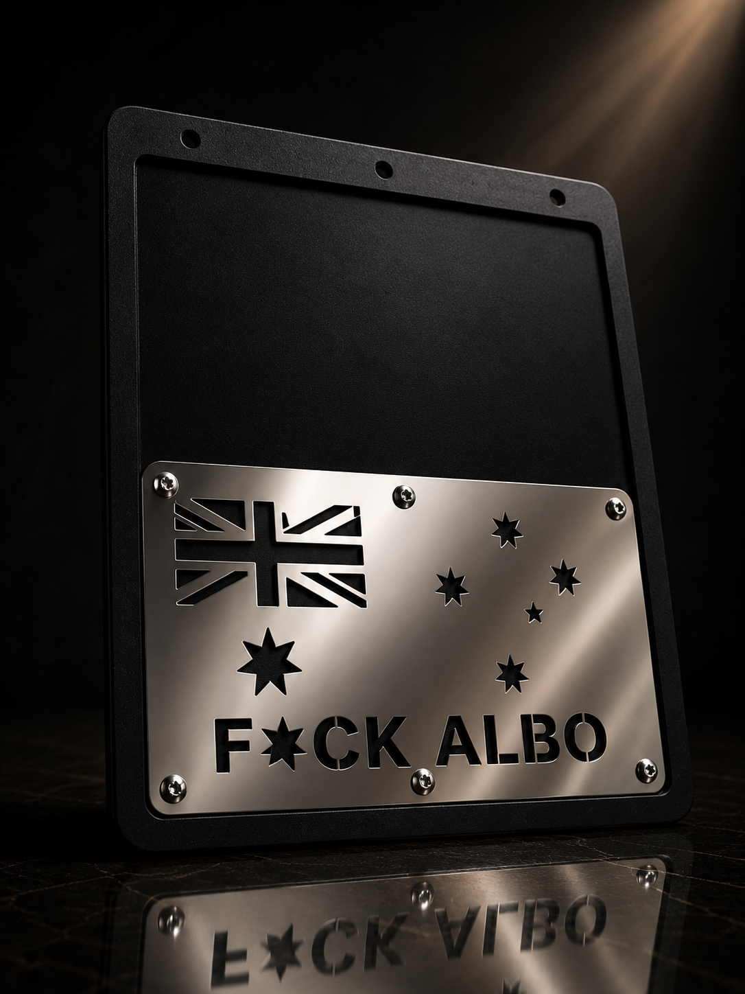 F*CK ALBO MUDFLAPS ( mirror stainless )