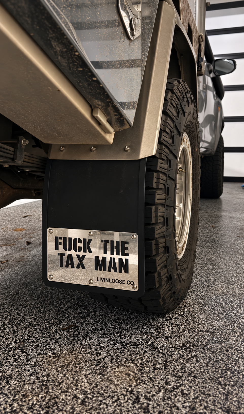 FUCK THE TAX MAN MUDFLAPS