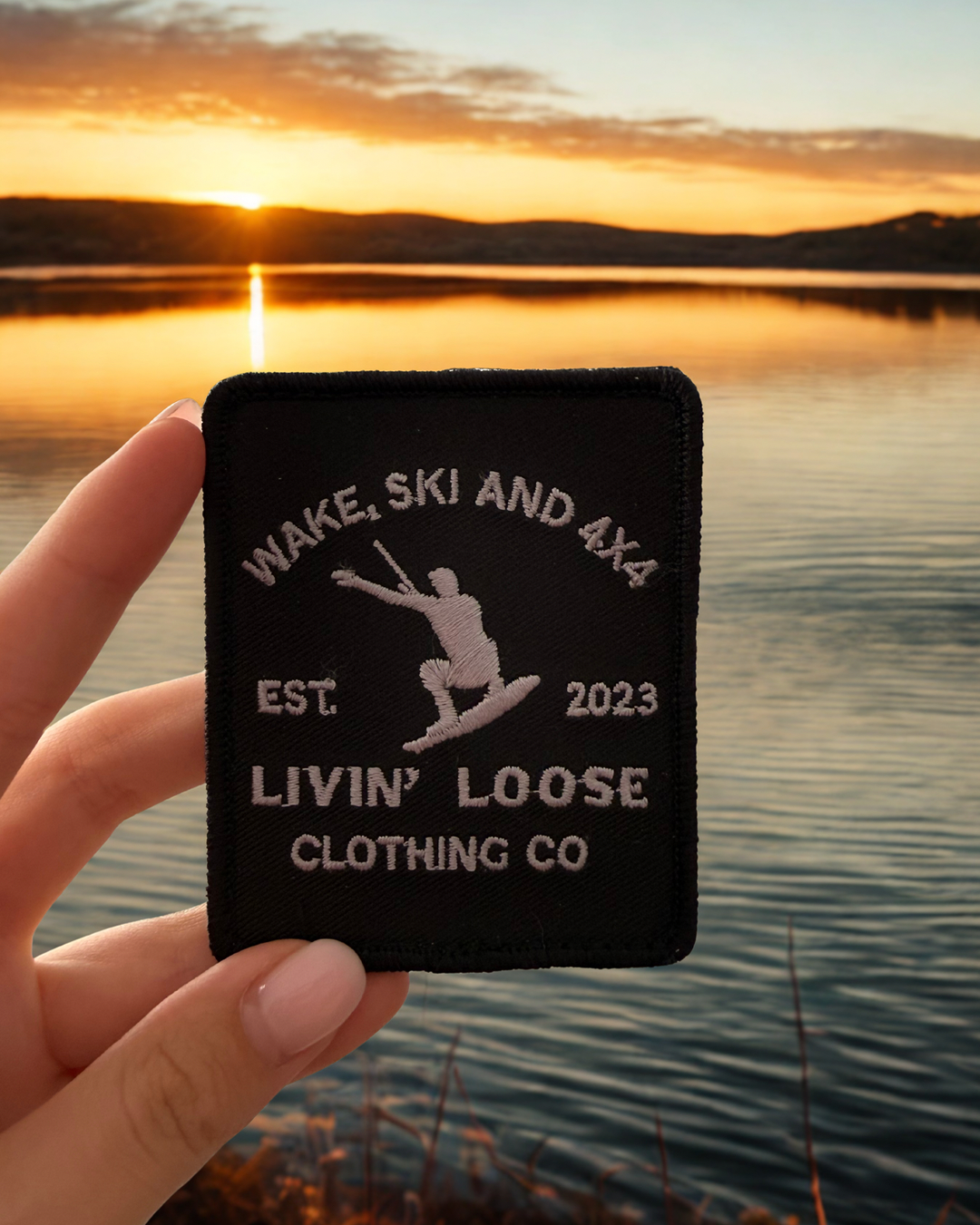 Wake, Ski, 4x4 Patch